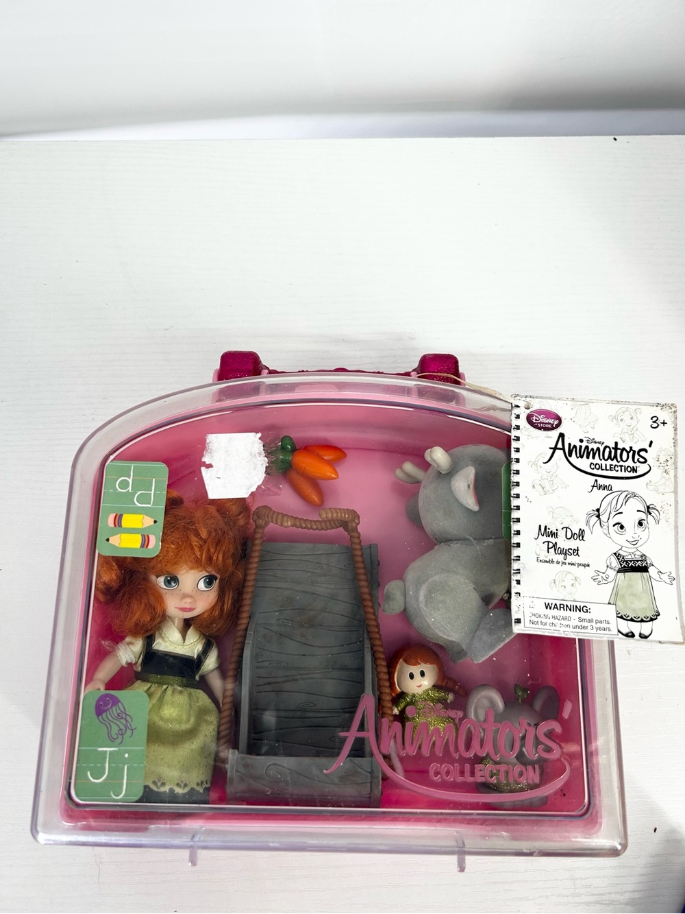 Disney Animators Collection Anna Mini Doll Play Set in Carrying Case